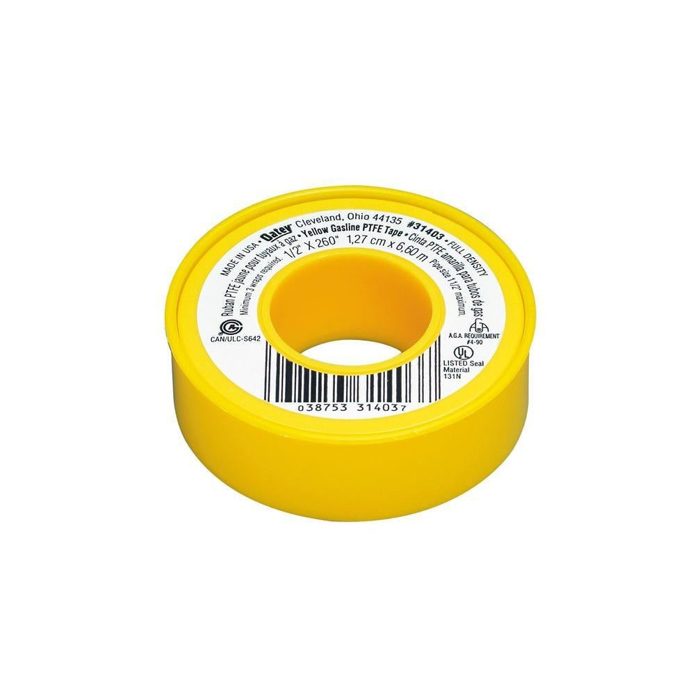 Oatey Yellow 0.5 in. W x 260 in. L Thread Seal Tape