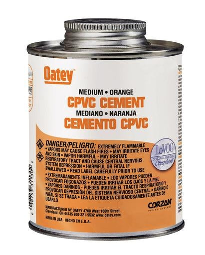 Oatey 31128 CPVC Medium Solvent Cement oz