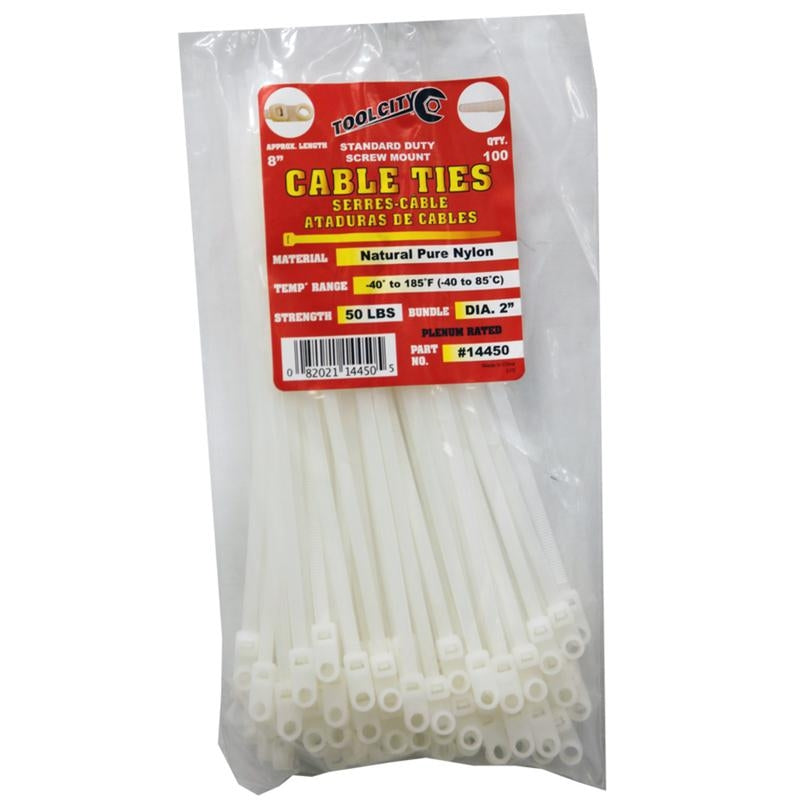 Tool City 8 in. L White Tie pk