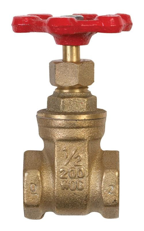 BK Products Proline 1/2 in. FIP Brass Gate Valve Lead-Free