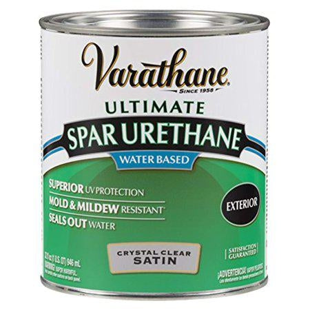 Varathane Satin Clear Water Based Exterior Spar Urethane Qt