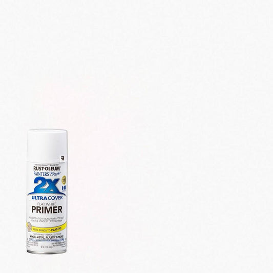 Rust-Oleum Painter's Touch 2X 12 oz. Flat White Primer General Purpose Spray Paint