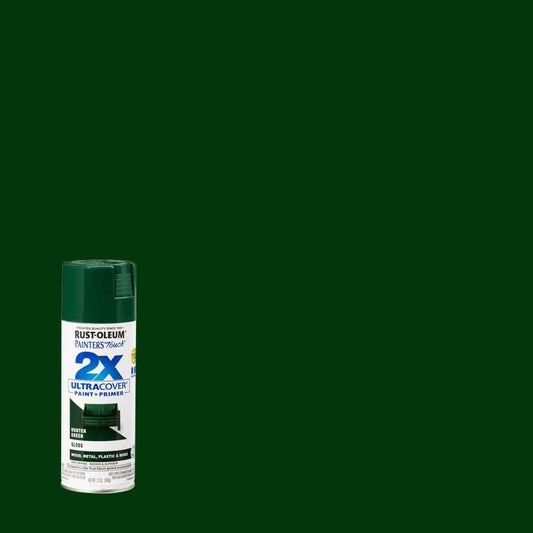 Rust-Oleum 12oz 2X Painter's Touch Ultra Cover Gloss Spray Paint Dark Green