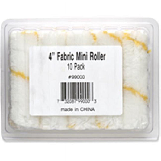 WHIZZ 99000 Gold/White Fabric Shed-Resist Mini Paint Roller Cover 4 x 1/2 in