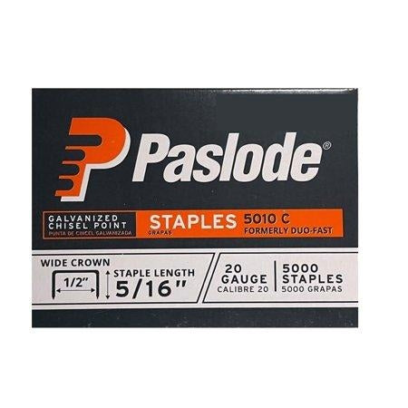 Paslode 650925 Wide Crown Staples Silver