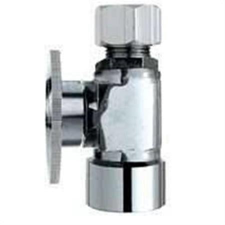 Plumb Pak 0.5 x 0.25 in. Turn Angle Quarter Shut-Off Valve - Black