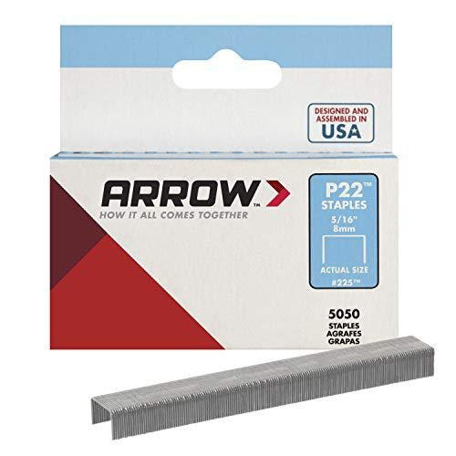 Arrow 225 Heavy Duty P22 Staples for Use with Plier-Type Paper and Bag Staplers in Restaurants, Offices, Classrooms, 5050-Pack