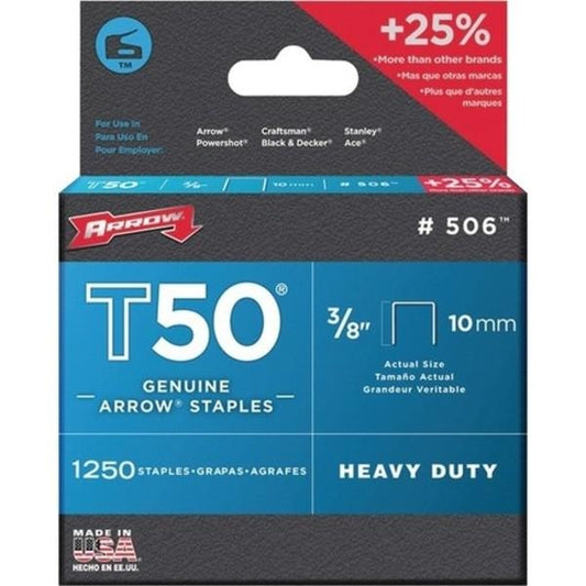 Arrow Fastener 50624SPTP 3/8" T50 Staples (B001KOVZQ8)
