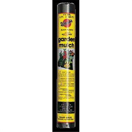 Warp Brothers Garden Mulch- Black 3 x 50