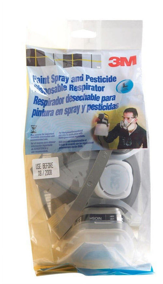 3M P95 Paint Spray and Pesticide Application Half Face Respirator Gray M/L 1 Pc