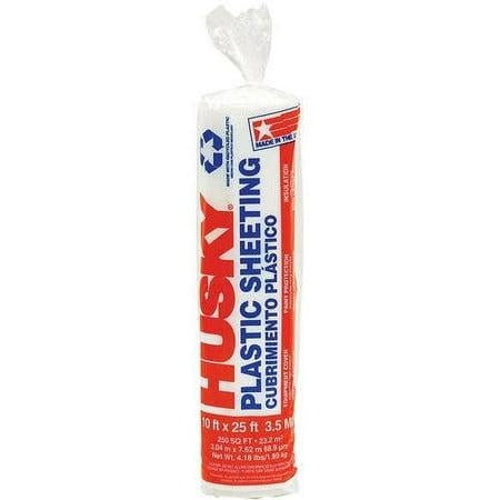 HUSky 3.5 mil Clear Polyethylene Sheeting Foot by 25 Foot