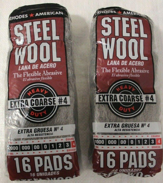 Homax 106607-06 Steel Wool Pad 4 Grit