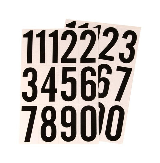 Hy-Ko 3 Black White Vinyl Numbers Adhesive Stickers Pieces
