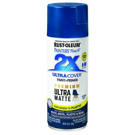 Rust-Oleum Painter S Touch Ultra Matte Evening Navy Paint+Primer Spray Paint 12 oz