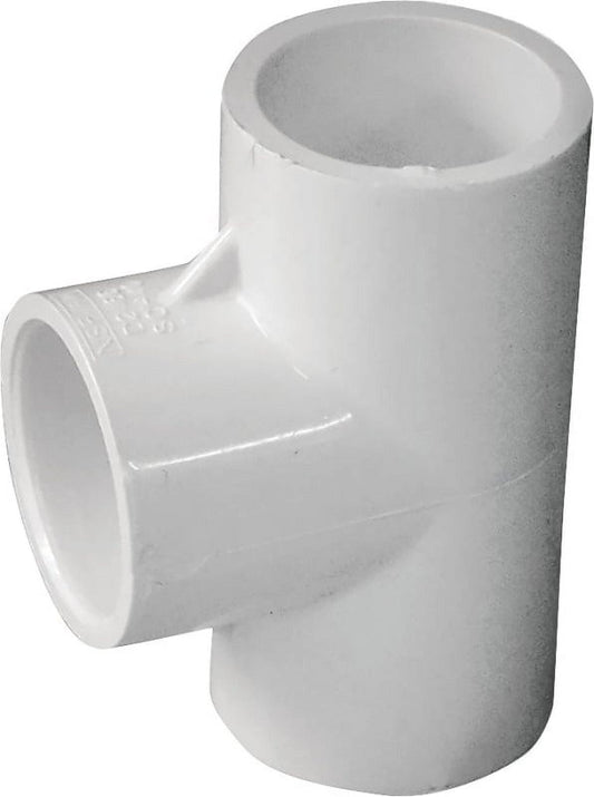 GENOVA 300 Series 31407 Pipe Tee 3/4 in Run Slip Run Connection 3/4 in Branch Slip Joint Branch Connection White