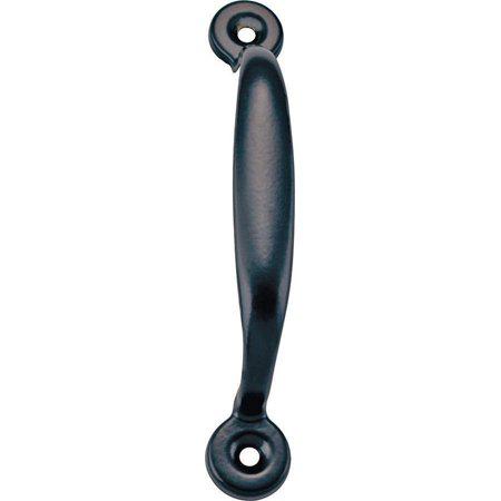 Prosource Door Pull 4-3/4 in L Steel Black