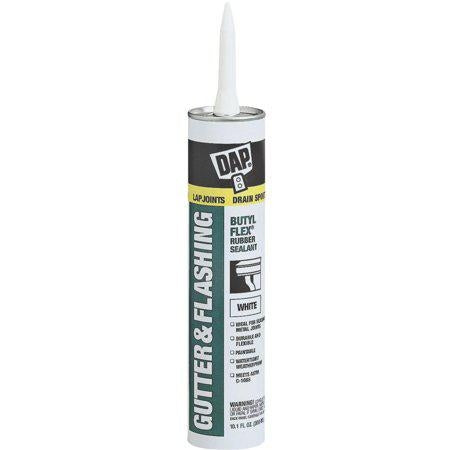 Dap 070798181847 BF Gutter & Flashing White Raw Building Material
