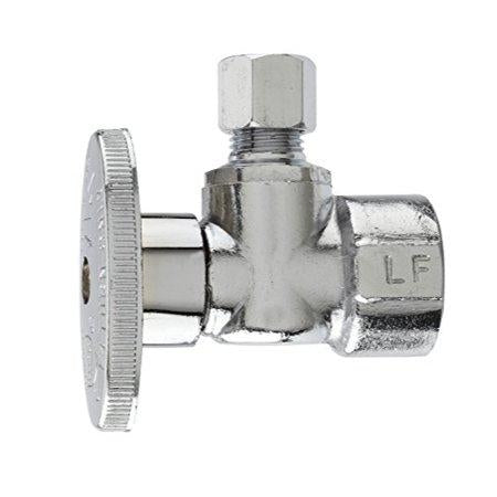 Plumb Pak 1/2 in. FIP x 1/4 in. Compression Brass Angle Valve