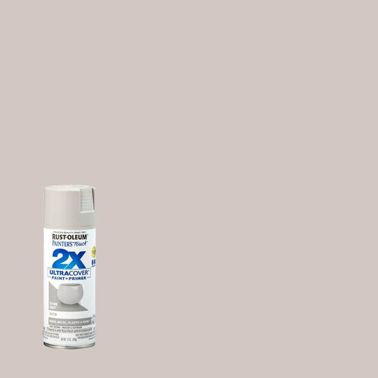 Rust-Oleum Painter's Touch 2X 12 oz. Satin Stone Gray General Purpose Spray Paint