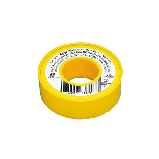 Oatey Yellow 0.5 in. W x 260 in. L Thread Seal Tape