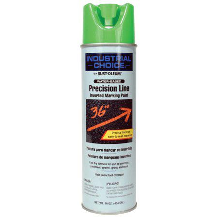 Industrial Choice M1600/M1800 System Precision-Line Fluorescents Green Inverted Marking Paint [Set of 12]