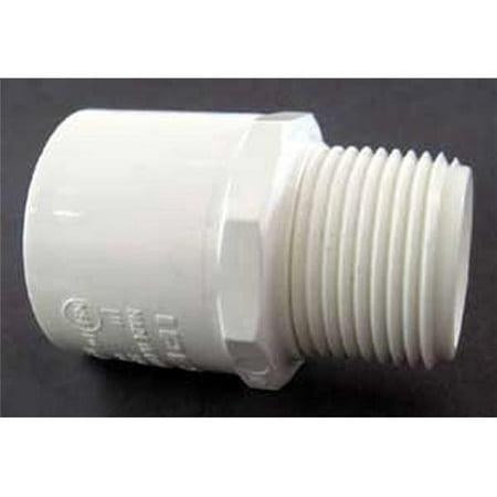 IPex 3670353 0.75 x 0.75 x 2.08 in. 150 PSI Sch 40 Socket x MPT PVC Solvent Weld Pipe Adapter