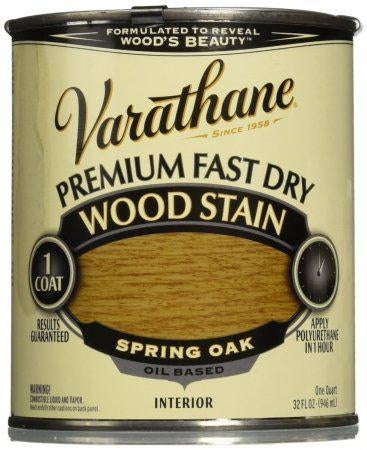 Varathane 262004 1 Quart Spring Oak Fast Dry Wood Stain
