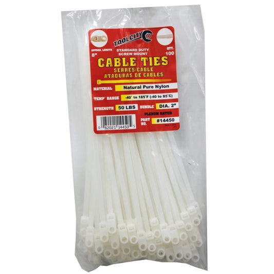 Tool City 8 in. L White Tie pk