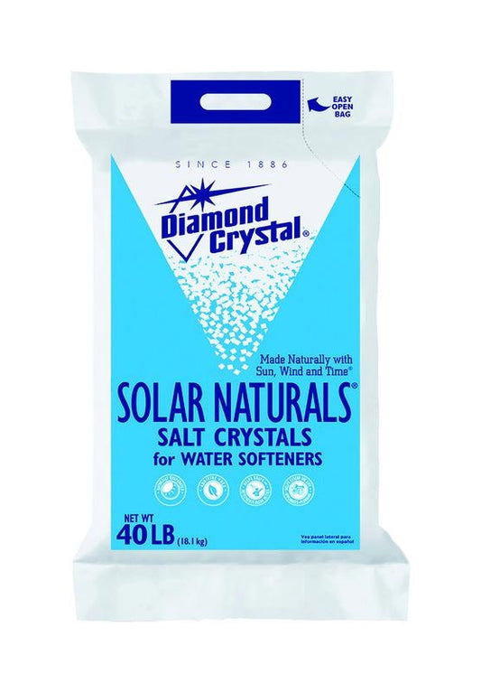 Diamond Crystal? Solar Naturals? Salt Crystals for Water Softeners 40 lb. Bag