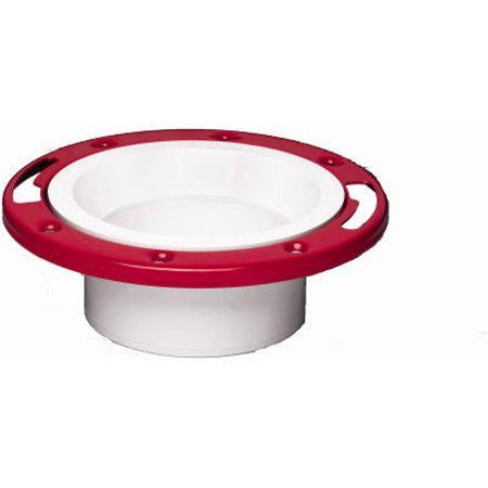 Oatey 43513 PVC Flange with Metal Ring 4-Inch