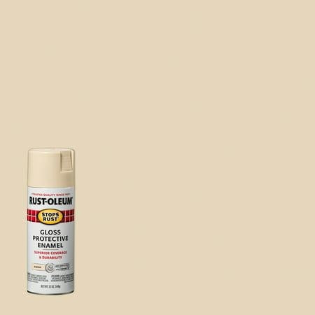 Almond Stops Rust Gloss Protective Enamel Spray Paint-7770830 oz
