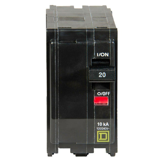 Square D by Schneider Electric QO220CP 20A 2Pole Plugon Circuit Breaker