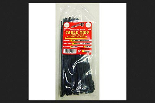 Tool City 8 in. L Black Cable Tie 100 Pk