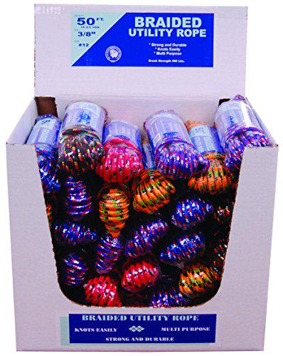 TW Evans Cordage 99012 Braided Assortment Utility Rope Display Pieces