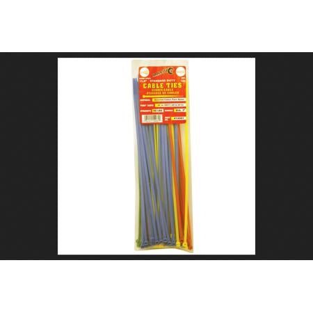 Tool City 11.8 in. L Assorted Cable Tie 100 pk