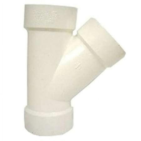 Canplas 192304L PVC DWV Y Long HXHXH, 4-Inch