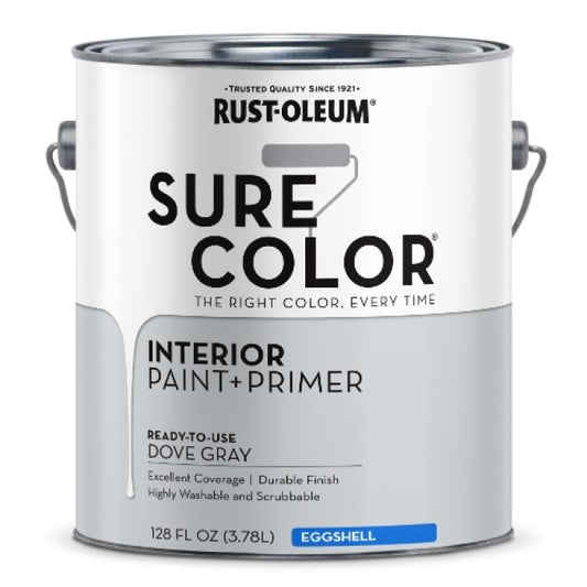 Rust-Oleum 380223 Sure Color Series Interior Paint + Primer Gray