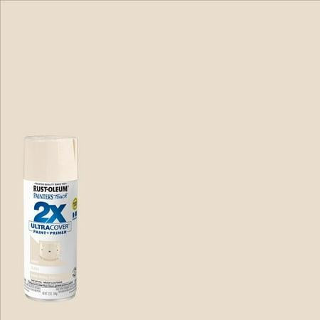 Rust-Oleum Painter s Touch 2X Ultra Cover Gloss Ivory Paint+Primer Spray Paint 12 oz