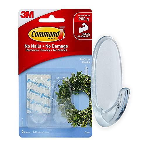 Command Medium Wall Hooks Hanging of Dorm Room Decorations Hooks