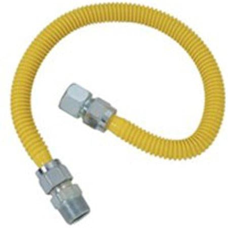Brass Craft CSSC21-30 Coated Stainless Steel Gas Connector 0.75 Fip x 0.75 Mip x 30