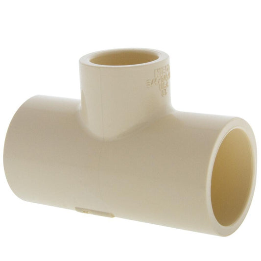 Nibco C4711R 3/4" X 3/4" X 1/2" CPVC Cts Slip x Slip x Slip Tee Fitting