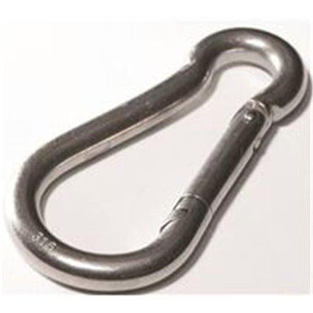 Baron 757518 0.31 in. Stainless Steel Spring Snap Link