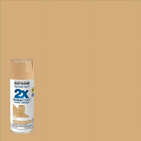 Rust-Oleum Painter s Touch 2X Ultra Cover Gloss Khaki Paint+Primer Spray Paint 12 oz