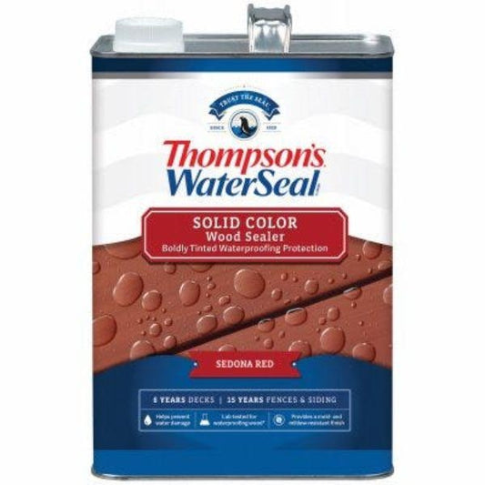 Thompsons Waterseal 185955 1 gal Solid Waterproofing Stain Red