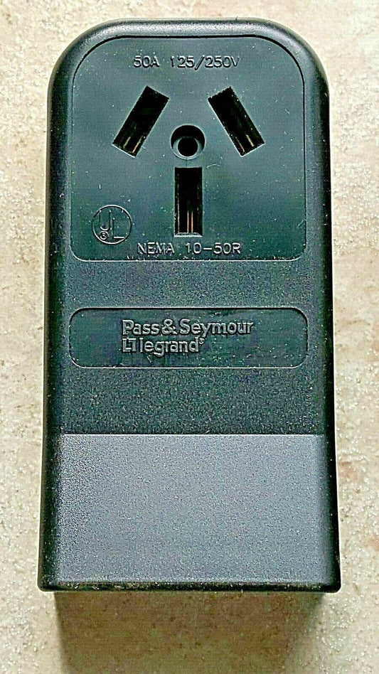Legrand 385CC6 Pass & Seymour 50A 125/250V 3W Surface Mount Range Outlet