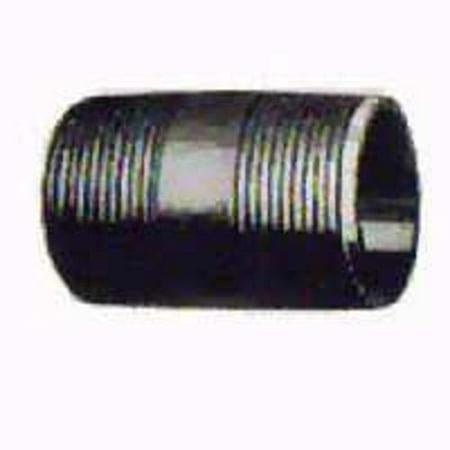 Worldwide Sourcing Standard Pipe Nipple 1/4 in Threaded 6 in L Steel Galvanized