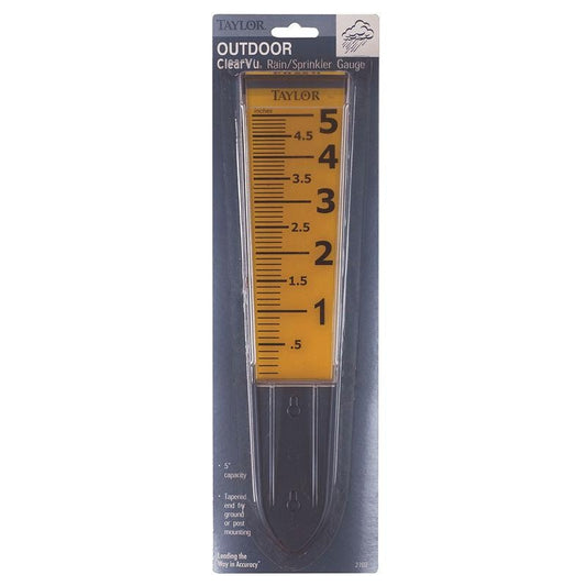 Taylor 2702N 12-1/2" Clear-VU Rain Gauge