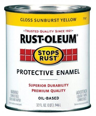 Rust-Oleum 7747502 Stops Rust Brush on Paint, Quart